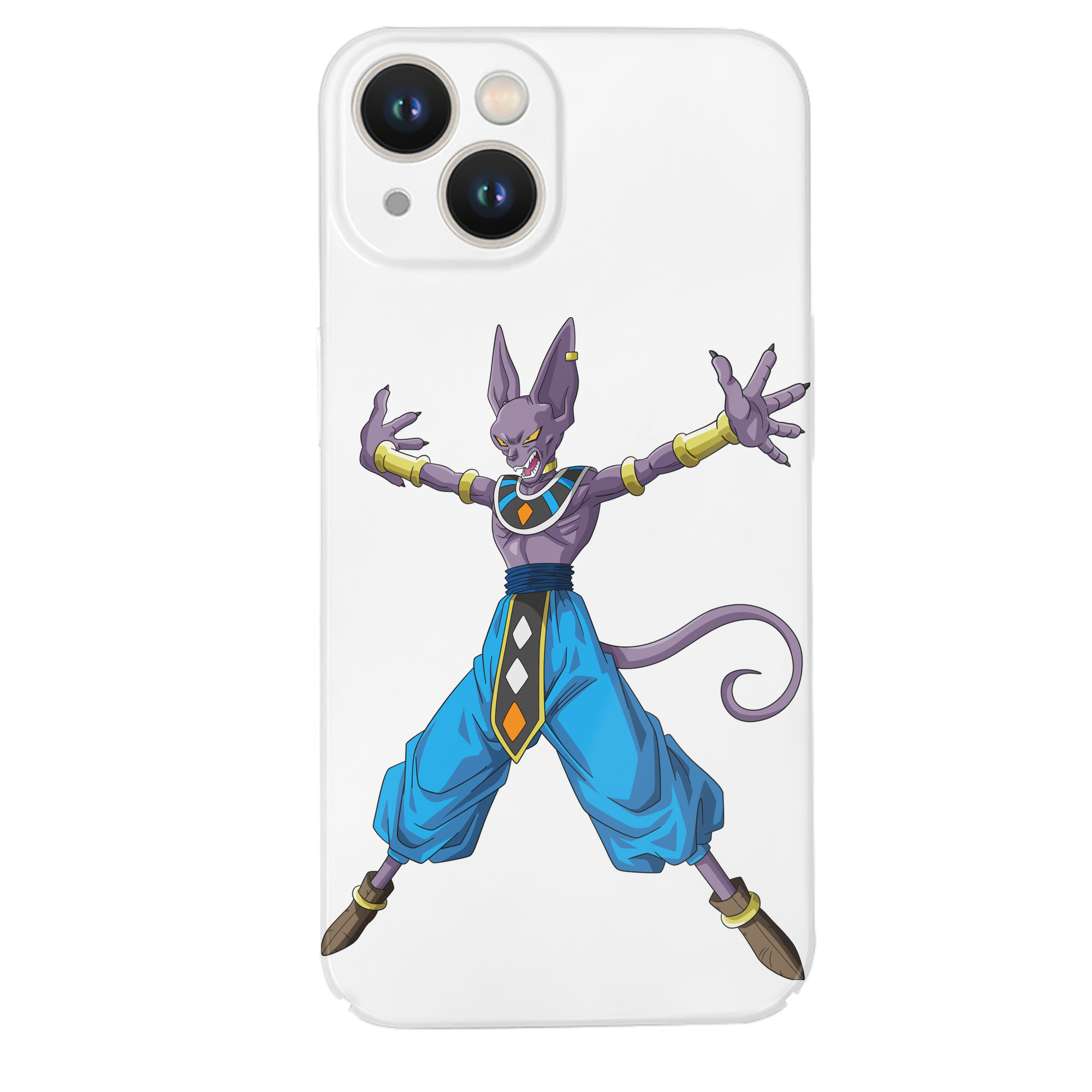 （画像用） ドラゴンボール ビルス 破壊神ビルス DRAGON BALL Beerus Birusu 【iPhone 14シリーズ対応】ハードケース